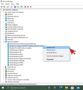 Fixing internet issue on your computer.
