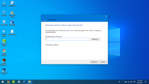 How to create a desktop shortcut