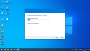 How to create a shortcut desktop