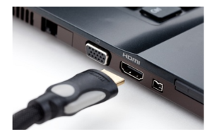 projector to a laptop