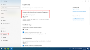 osk- On-screen keyboard