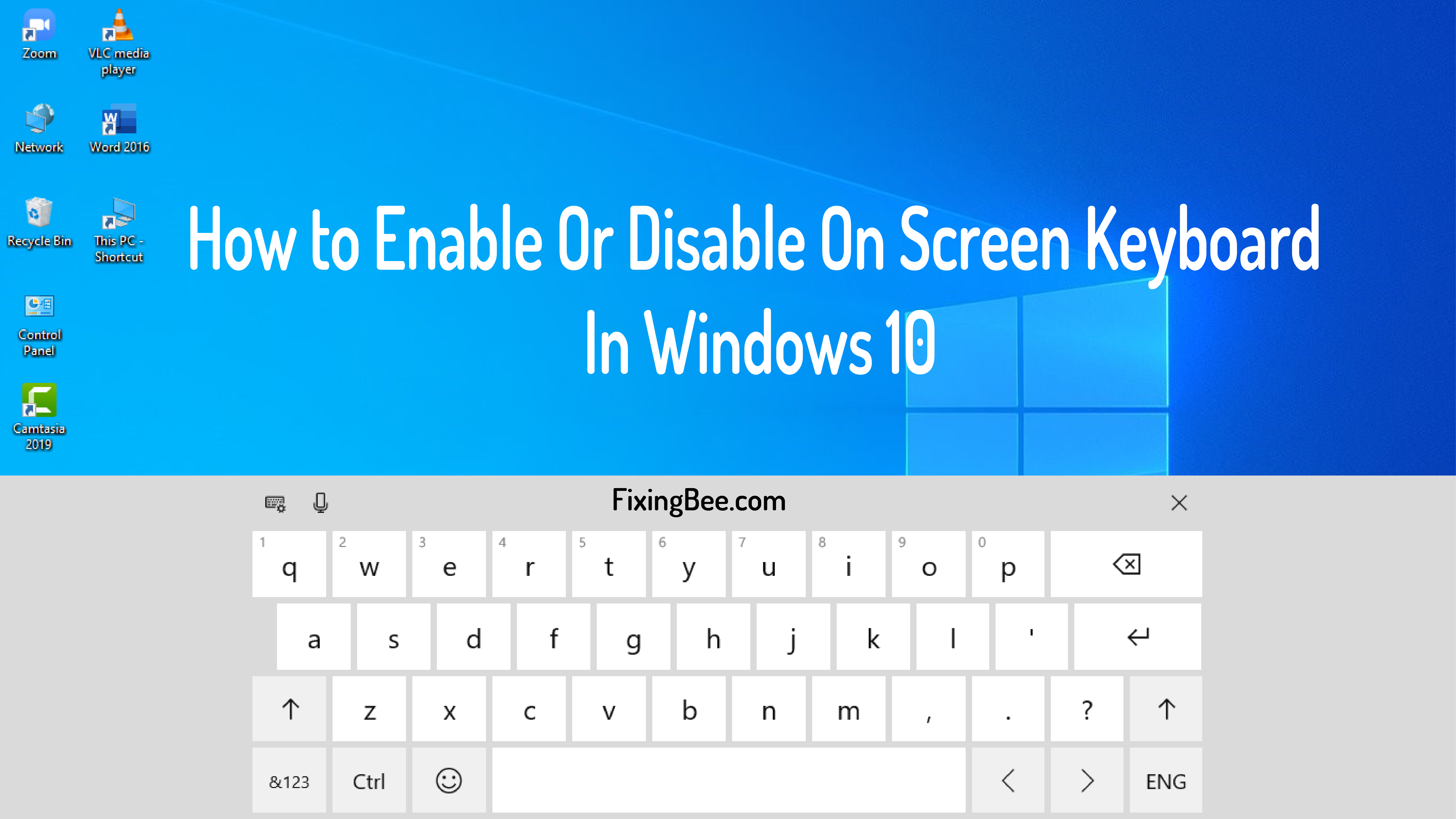 How To Enable Onscreen Keyboard Touch Screen Keyboard Shortcut Keys ...