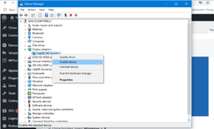 Repair a black screen