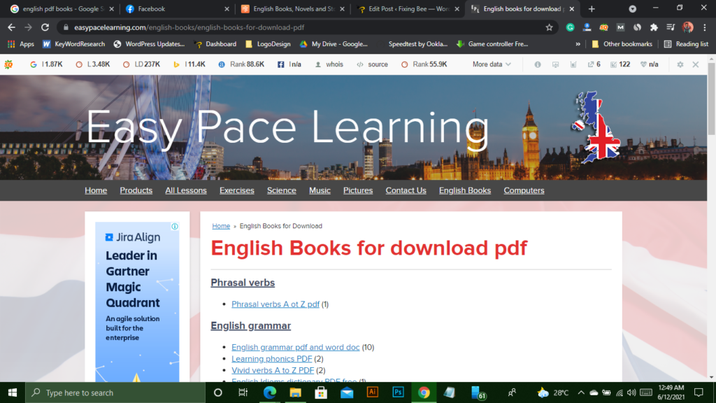 Download pdf books from easy pace learning