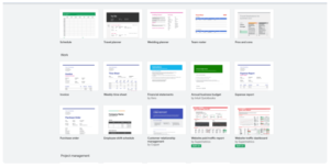 Google Sheets Calendar template