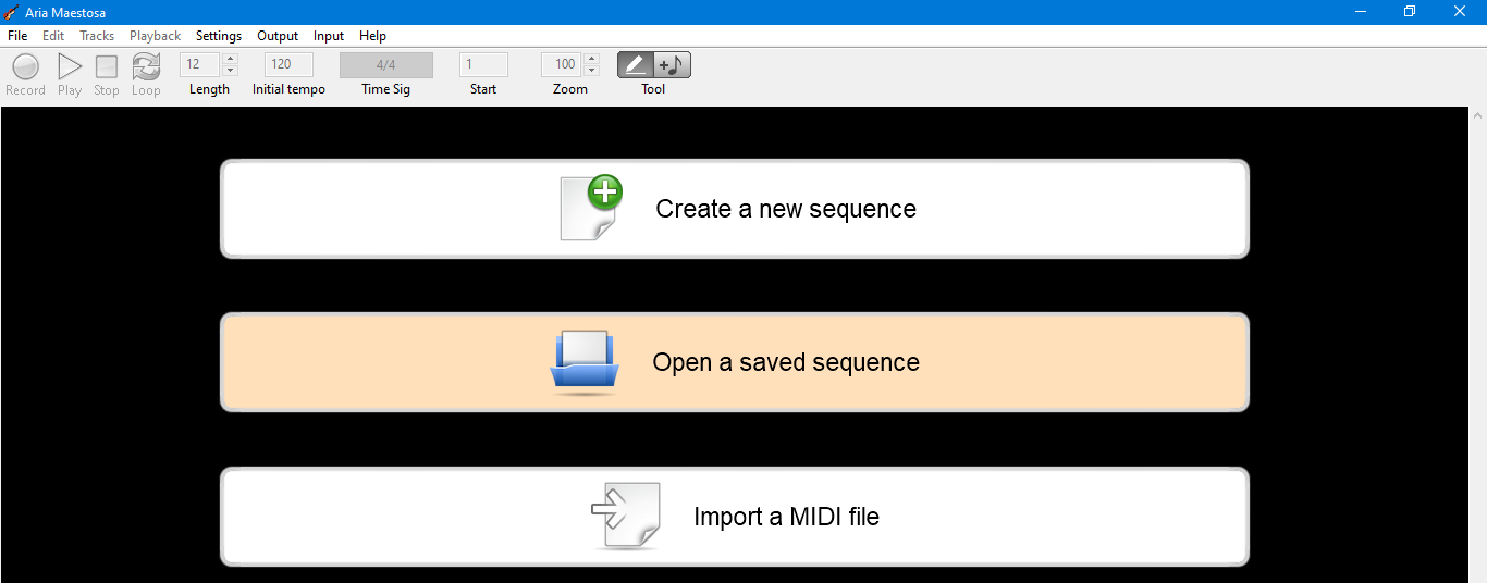 Midi tool bar