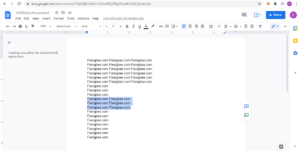 google docs word counter