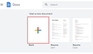 Drop cap on google docs
