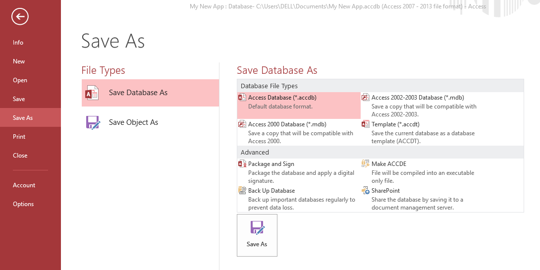 ms access tutorial 