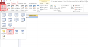 Application Parts feature in Microsoft Access Tutorial