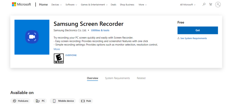 Samsung Screen Recorder