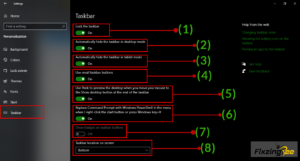 Personalize your windows taskbar manager in windows 10