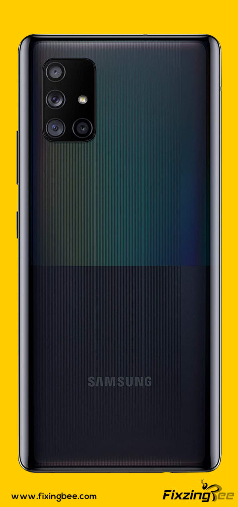 SAMSUNG Galaxy A71 5G backside view