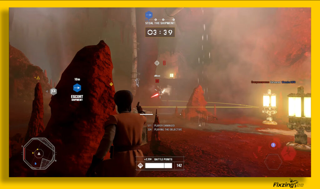 Extraction gamming mode on Star wars games