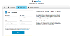 anywho online number finder