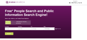 Zabasearch find a number