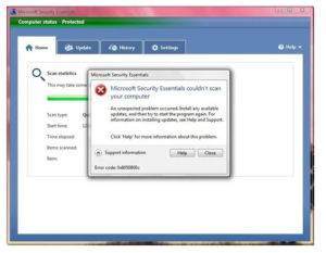 Fix Windows Defender error code