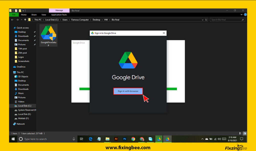 How to download Google Drive Backup and Sync on your PC Step-4