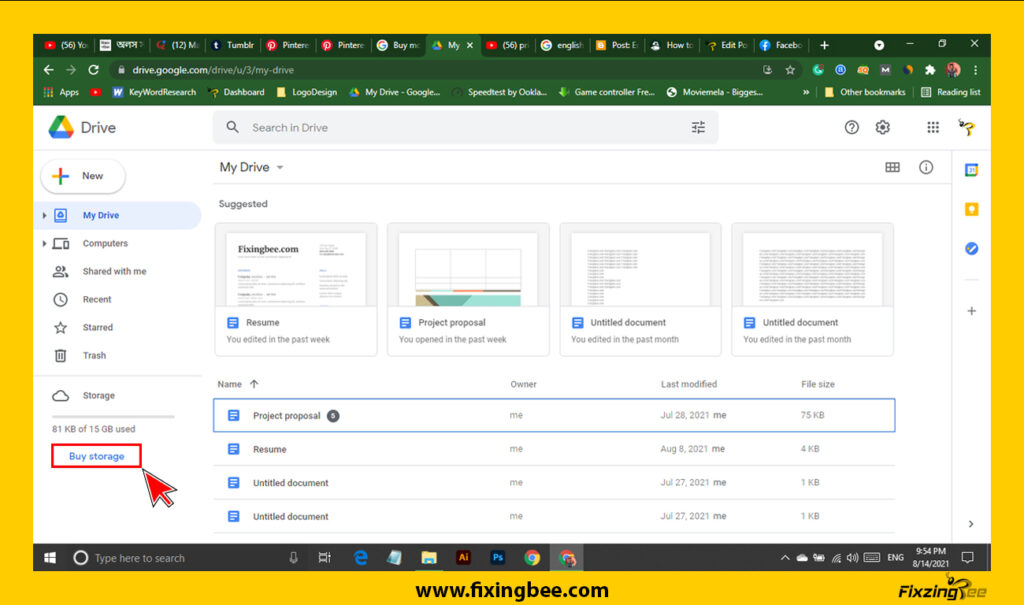 How to set price for Google Drive