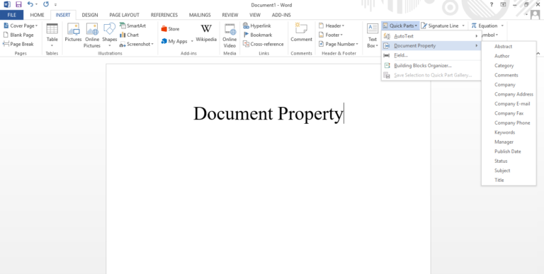 Document Property