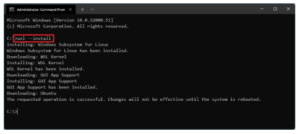 Install WSL on Windows 11