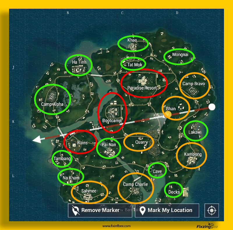 The sanhok map