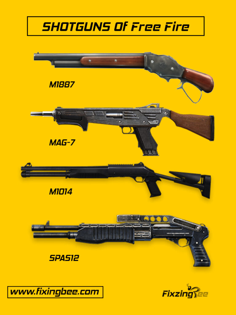 ShotGuns of Garena Free fire game