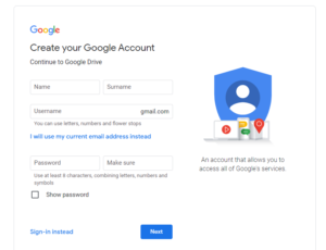 Create your Google Account
