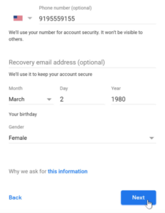 Sign up google drive