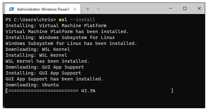 install Windows Subsystem for Linux