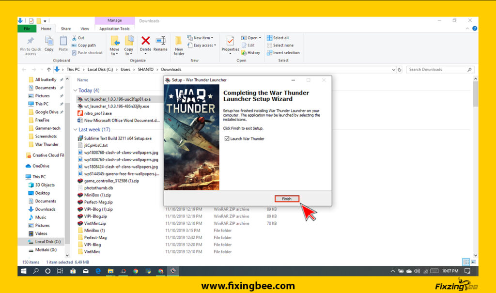  How to install War thunder game on computer
