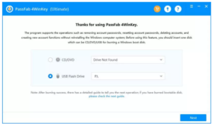 Windows Password Recovery Tool with USB: PassFab 4Winkey