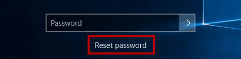 password reset USB drive