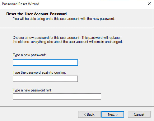 Reset Windows 10 password