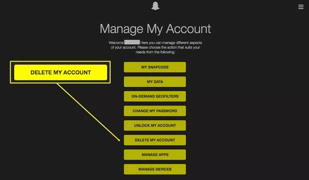 how to delete snapchat account permanently on android 1