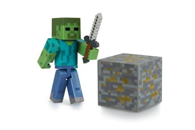 Minecraft 3" Series 1 Action Figure: Zombie