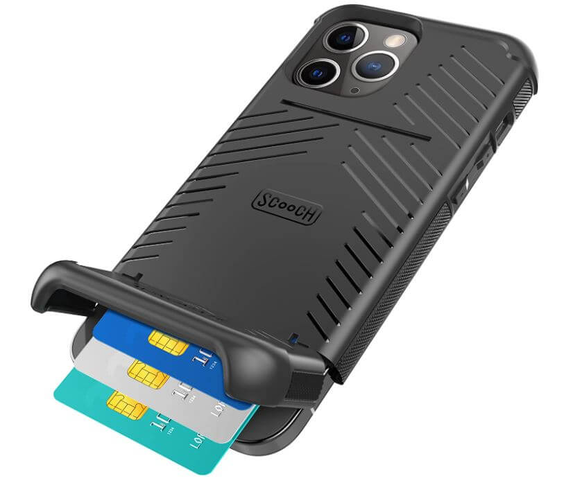 Scooch iPhone 13 Pro Max Case With Card Holder [Wingmate]