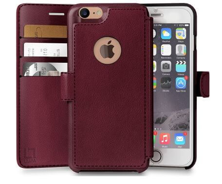 Wallet Leather Case- iPhone 6 case with card holder