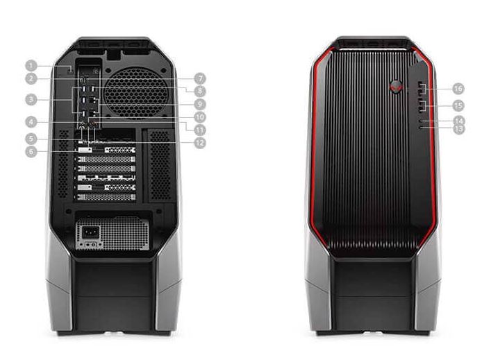 alienware area51 threadripper ports and slots