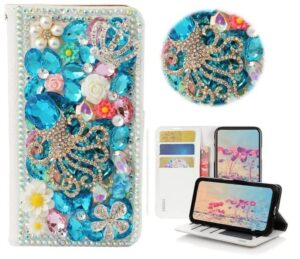STENES Bling Wallet Case Compatible Samsung Galaxy A10