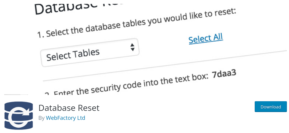 Database Reset