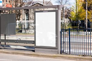 mockup bus stop