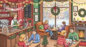 Starbucks Christmas cafe