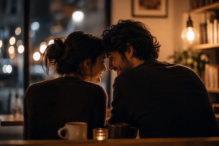 2: couple enjoying private quiet dating approach without social media validation or outside opinions